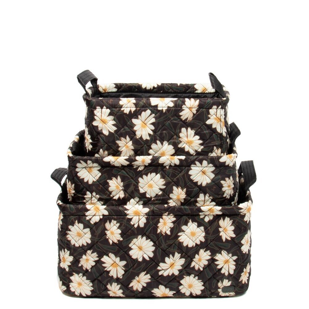 LUG Crescendo 3pc Reversible Storage Bins - Autumn Daisies - Picture 5 of 10